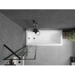 Mexen Next Kádparaván 1 részes 50 x 150 cm, fekete wzór, fekete - 895-050-000-00-77-70 Kádparaván