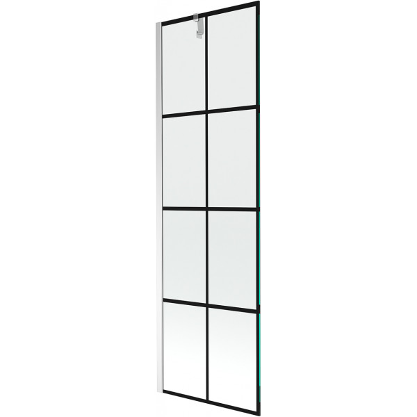 Mexen Next Kádparaván 1 részes 60 x 150 cm, fekete wzór, króm - 895-060-000-00-77-01 Kádparaván