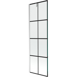 Mexen Next Kádparaván 1 részes 60 x 150 cm, fekete wzór, króm - 895-060-000-00-77-01 Kádparaván Fürdökád Mexen