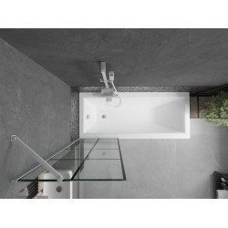Mexen Next Kádparaván 1 részes 60 x 150 cm, fekete wzór,  fehér  - 895-060-000-00-77-20 Kádparaván