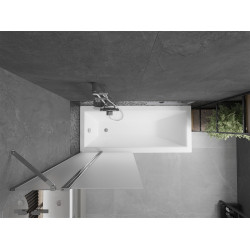 Mexen Flip Kádparaván 1 részes 80 x 150 cm, szron, króm - 894-080-101-01-30 Kádparaván