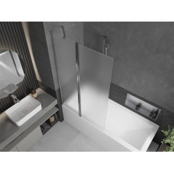 Mexen Flip Kádparaván 1 részes 100 x 150 cm, szron, króm - 894-100-101-01-30 Kádparaván
