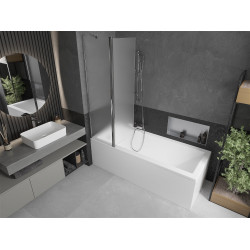Mexen Flip Kádparaván 1 részes 100 x 150 cm, szron, króm - 894-100-101-01-30 Kádparaván