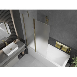 Mexen Flip Kádparaván 1 részes 100 x 150 cm, szron, arany - 894-100-101-50-30 Kádparaván