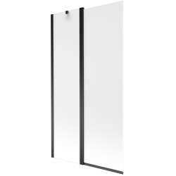Mexen Flip Kádparaván 1 részes 100 x 150 cm, szron, fekete - 894-100-101-70-30 Kádparaván Fürdökád Mexen