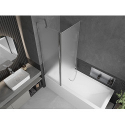 Mexen Flip Kádparaván 1 részes 120 x 150 cm, szron, króm - 894-120-101-01-30 Kádparaván