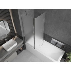 Mexen Flip Kádparaván 1 részes 120 x 150 cm, szron, króm - 894-120-101-01-30 Kádparaván