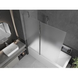 Mexen Flip Kádparaván 1 részes 140 x 150 cm, szron, króm - 894-140-101-01-30 Kádparaván