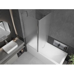 Mexen Flip Kádparaván 1 részes 140 x 150 cm, szron, króm - 894-140-101-01-30 Kádparaván