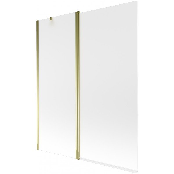 Mexen Flip Kádparaván 1 részes 140 x 150 cm, szron, arany - 894-140-101-50-30 Kádparaván