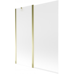 Mexen Flip Kádparaván 1 részes 140 x 150 cm, szron, arany - 894-140-101-50-30 Kádparaván Fürdökád Mexen