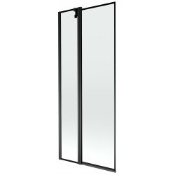Mexen Flip Kádparaván 1 részes 80 x 150 cm, fekete wzór, fekete - 894-080-101-70-70 Kádparaván Fürdökád Mexen