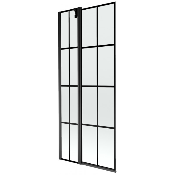 Mexen Flip Kádparaván 1 részes 80 x 150 cm, fekete wzór, fekete - 894-080-101-70-77 Kádparaván