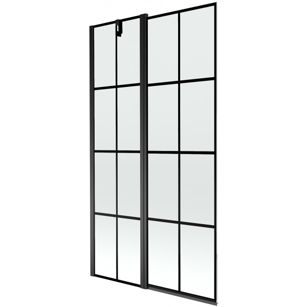 Mexen Flip Kádparaván 1 részes 100 x 150 cm, fekete wzór, fekete - 894-100-101-70-77 Kádparaván