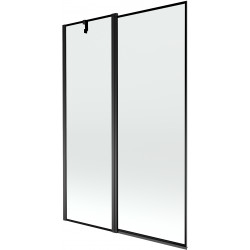Mexen Flip Kádparaván 1 részes 120 x 150 cm, fekete wzór, fekete - 894-120-101-70-70 Kádparaván Fürdökád Mexen