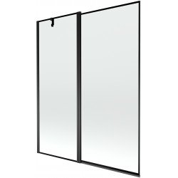 Mexen Flip Kádparaván 1 részes 140 x 150 cm, fekete wzór, fekete - 894-140-101-70-70 Kádparaván Fürdökád Mexen