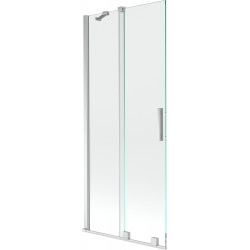 Mexen Velar Kádparaván 2 részes  csúszó 85 x 150 cm,  átlátszó nano, króm - 896-085-000-01-01 Kádparaván Fürdökád Mexen