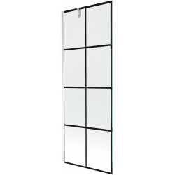Mexen Next Kádparaván 1 részes 70 x 150 cm, fekete wzór, króm - 895-070-000-00-77-01 Kádparaván Fürdökád Mexen