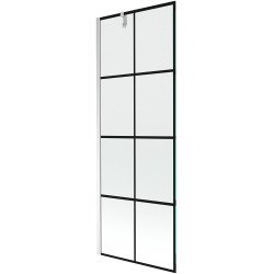 Mexen Next Kádparaván 1 részes 70 x 150 cm, fekete wzór, króm - 895-070-000-00-77-01 Kádparaván Fürdökád Mexen