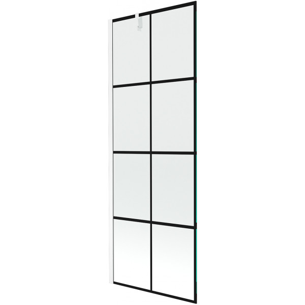 Mexen Next Kádparaván 1 részes 70 x 150 cm, fekete wzór,  fehér  - 895-070-000-00-77-20 Kádparaván