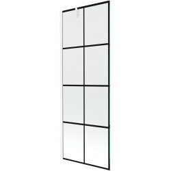 Mexen Next Kádparaván 1 részes 70 x 150 cm, fekete wzór,  fehér  - 895-070-000-00-77-20 Kádparaván Fürdökád Mexen