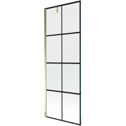 Mexen Next Kádparaván 1 részes 70 x 150 cm, fekete wzór, arany - 895-070-000-00-77-50 Kádparaván Fürdökád Mexen