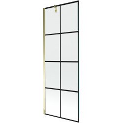 Mexen Next Kádparaván 1 részes 70 x 150 cm, fekete wzór, arany - 895-070-000-00-77-50 Kádparaván Fürdökád Mexen