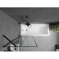 Mexen Next Kádparaván 1 részes 70 x 150 cm, fekete wzór, fekete - 895-070-000-00-77-70 Kádparaván