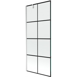 Mexen Next Kádparaván 1 részes 80 x 150 cm, fekete wzór, króm - 895-080-000-00-77-01 Kádparaván Fürdökád Mexen
