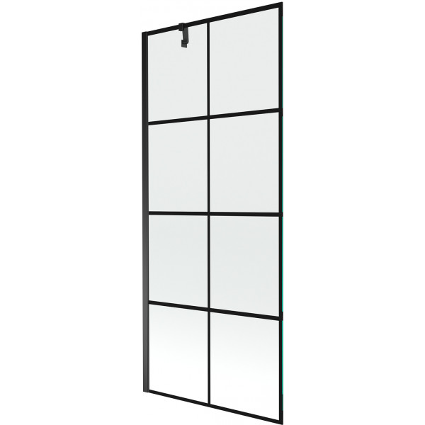Mexen Next Kádparaván 1 részes 80 x 150 cm, fekete wzór, fekete - 895-080-000-00-77-70 Kádparaván