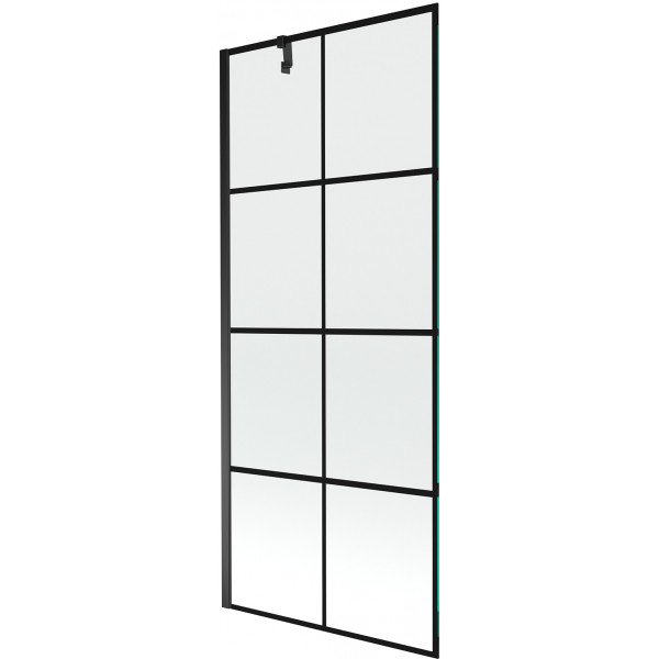 Mexen Next Kádparaván 1 részes 80 x 150 cm, fekete wzór, fekete - 895-080-000-00-77-70 Kádparaván