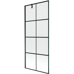 Mexen Next Kádparaván 1 részes 80 x 150 cm, fekete wzór, fekete - 895-080-000-00-77-70 Kádparaván Fürdökád Mexen
