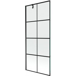 Mexen Next Kádparaván 1 részes 80 x 150 cm, fekete wzór, fekete - 895-080-000-00-77-70 Kádparaván Fürdökád Mexen
