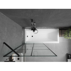 Mexen Next Kádparaván 1 részes 90 x 150 cm, fekete wzór, fekete - 895-090-000-00-77-70 Kádparaván