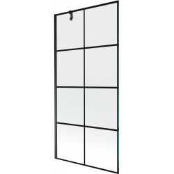 Mexen Next Kádparaván 1 részes 90 x 150 cm, fekete wzór, fekete - 895-090-000-00-77-70 Kádparaván Fürdökád Mexen