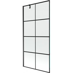 Mexen Next Kádparaván 1 részes 90 x 150 cm, fekete wzór, fekete - 895-090-000-00-77-70 Kádparaván Fürdökád Mexen