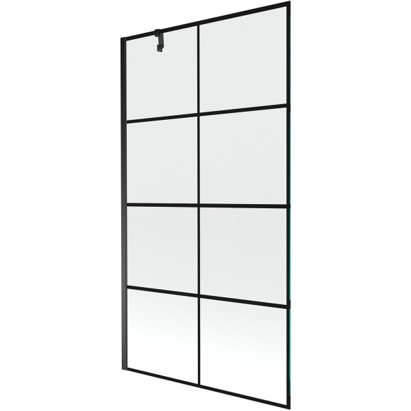 Mexen Next Kádparaván 1 részes 100 x 150 cm, fekete wzór, fekete - 895-100-000-00-77-70 Kádparaván