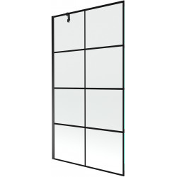 Mexen Next Kádparaván 1 részes 100 x 150 cm, fekete wzór, fekete - 895-100-000-00-77-70 Kádparaván Fürdökád Mexen