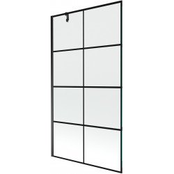 Mexen Next Kádparaván 1 részes 100 x 150 cm, fekete wzór, fekete - 895-100-000-00-77-70 Kádparaván Fürdökád Mexen
