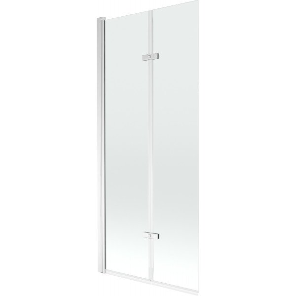Mexen Castor Kádparaván 2 részes 80 x 150 cm,  átlátszó nano, króm - 892-080-002-01-00 Kádparaván
