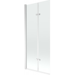 Mexen Castor Kádparaván 2 részes 80 x 150 cm,  átlátszó nano, króm - 892-080-002-01-00 Kádparaván Fürdökád Mexen