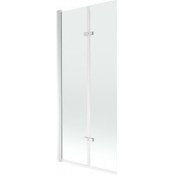 Mexen Castor Kádparaván 2 részes 80 x 150 cm,  átlátszó nano, króm - 892-080-002-01-00 Kádparaván Fürdökád Mexen