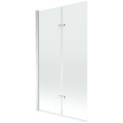 Mexen Castor Kádparaván 2 részes 100 x 150 cm,  átlátszó nano, króm - 892-100-002-01-00 Kádparaván Fürdökád Mexen