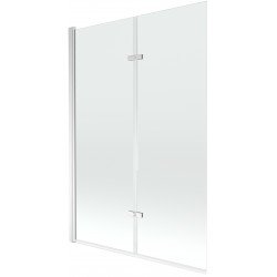Mexen Castor Kádparaván 2 részes 120 x 150 cm,  átlátszó nano, króm - 892-120-002-01-00 Kádparaván Fürdökád Mexen