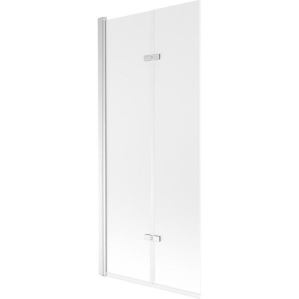 Mexen Castor Kádparaván 2 részes 80 x 150 cm, szron, króm - 892-080-002-01-30 Kádparaván