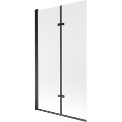 Mexen Castor Kádparaván 2 részes 100 x 150 cm, szron, fekete - 892-100-002-70-30 Kádparaván Fürdökád Mexen