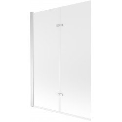 Mexen Castor Kádparaván 2 részes 120 x 150 cm, szron, króm - 892-120-002-01-30 Kádparaván Fürdökád Mexen