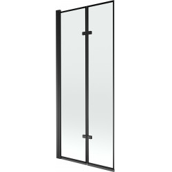 Mexen Castor Kádparaván 2 részes 80 x 150 cm, fekete wzór, fekete - 892-080-002-70-70 Kádparaván Fürdökád Mexen