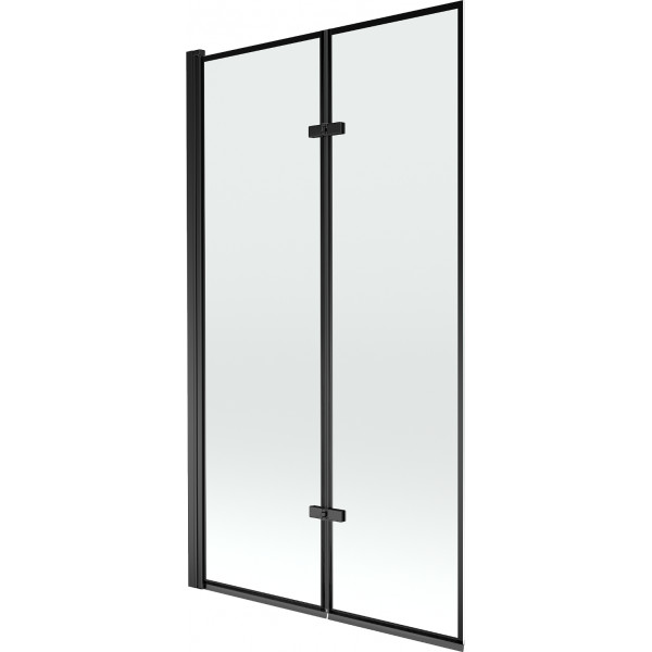 Mexen Castor Kádparaván 2 részes 100 x 150 cm, fekete wzór, fekete - 892-100-002-70-70 Kádparaván