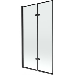 Mexen Castor Kádparaván 2 részes 100 x 150 cm, fekete wzór, fekete - 892-100-002-70-70 Kádparaván Fürdökád Mexen